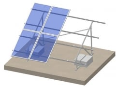 Flat roof-C type steel ballasted roof mounting system